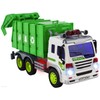 WolVol Friction Powered Garbage Truck Toy With Lights and Sounds For Kids (Can Open Back)
