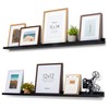 Picture Ledge Shelf, 48 Inch Floating Shelves Black, Long Black
