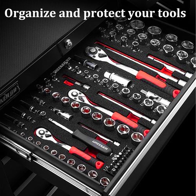 6 Pack Tool Box Foam Inserts for Cases, 22 x