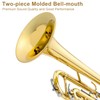 Ktaxon Bb Standard Trumpet for Beginners,Trumpet for Student with Hard