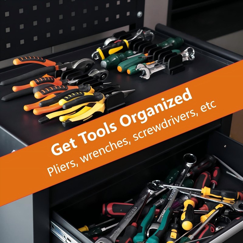 DEHOYI 24 pcs Magnetic Plier Organizer Set for Toolbox &
