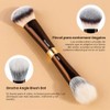 MAANGE 3 Piezas Brochas de Maquillaje Profesional Faciales de Aluminio