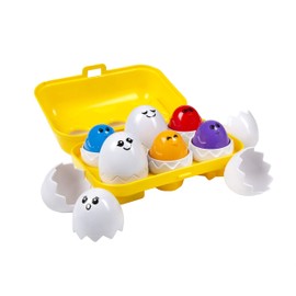 Kidoozie Peek N Peep Eggs - Mentally Stimulating Sorting & Stacking Toy for Ages 1 and Up - A Fun Way to Build Hand-Eye Coordinaton!