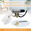 1/4" Carpet Cleaning Wand Angle Valve，Brass Angled Flow Control Valve