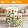 Sunflower Utensil Holder, 7.1"+5.4" Ceramic Utensil Holder for Kitchen Counter,