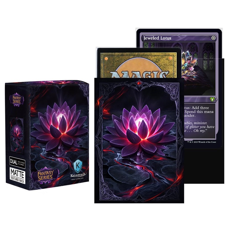Katomula 100 MTG Card Sleeves with 100 Inner Sleeves, Textured