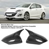 1 Pair Rearview Mirror Cap Carbon Fiber Horn Style Protective