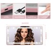 WODHMIEY Espejo Luz LED Carro Maquillaje, Espejo Luz Auto Portátil