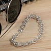 NKlaus Bracelet 925 Sterling Silver 22 cm Wide Anchor Chain