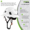 GREEN DEVIL Full Brim Hard Hat with Built-in Visor Vented
