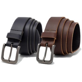 Ashford Ridge Made in England 34mm Full Hide Leather Belts Gift Set - Small