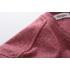 VEIISAR Men's Yarn-Dyed Cotton Stretch T-Shirt, Midweight，Red Gray 3XL