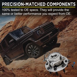 AUTOSTEADY Front Wheel Hub & Bearing for Chevy Silverado Suburban GMC Sierra 2500 3500 HD Yukon XL 2500 Hummer H2 Assembly Replacement 515098