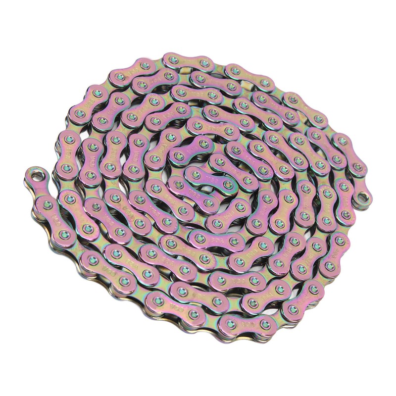 Bicycle Chain High Carbon Steel Colorful 116 Links 9 Speed