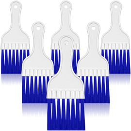 Boao 6 Packs Air Conditioner Condenser Refrigerator Cleaning Coil Brush Blue HVAC Coil Cleaner Small Plastic Whisk Brush