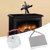 Zerodis Fireplace Fan Generator Blade Fireplace Fan Electric Generator Motor