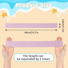 Wsetyy 8Pcs Beach Towel Bands for Sun Loungers, Sunbed Towel Bands for Beach Chair Cruise, Elastic Towel Holder Strapes Clips 2* (Pale Pink+Purple+Pale Blue+Green, 0.4mm Thick)