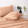 Hafaa Pillowcases 2 Pack Brushed Microfiber Peach Pillow Cases with