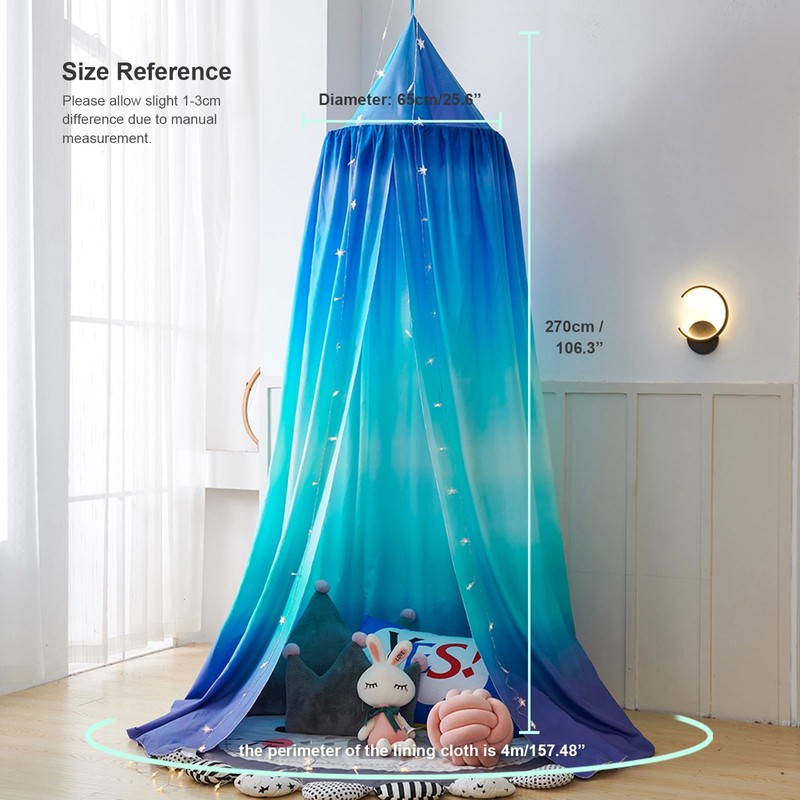 Bed Canopy for Kids, Printed Hanging Canopy for Baby Brib