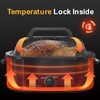 24 Quart Electric Roaster Oven with Visible & Self-Basting Lid,