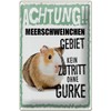 FEMER Tin Sign with German Text 20 x 30 cm
