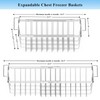 Orgneas Freezer Baskets for Chest Freezer, Capacity Expandable Deep Freezer