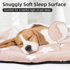 Mora Pets Dog Crate Bed Ultra Soft Dog Bed Mat for Large Dogs Washable Pet Kennel Pad for 36 inch Cage Flat Puppy Cat Mattress Cute Cushion Liner Anti-Slip Pink 36 x 23