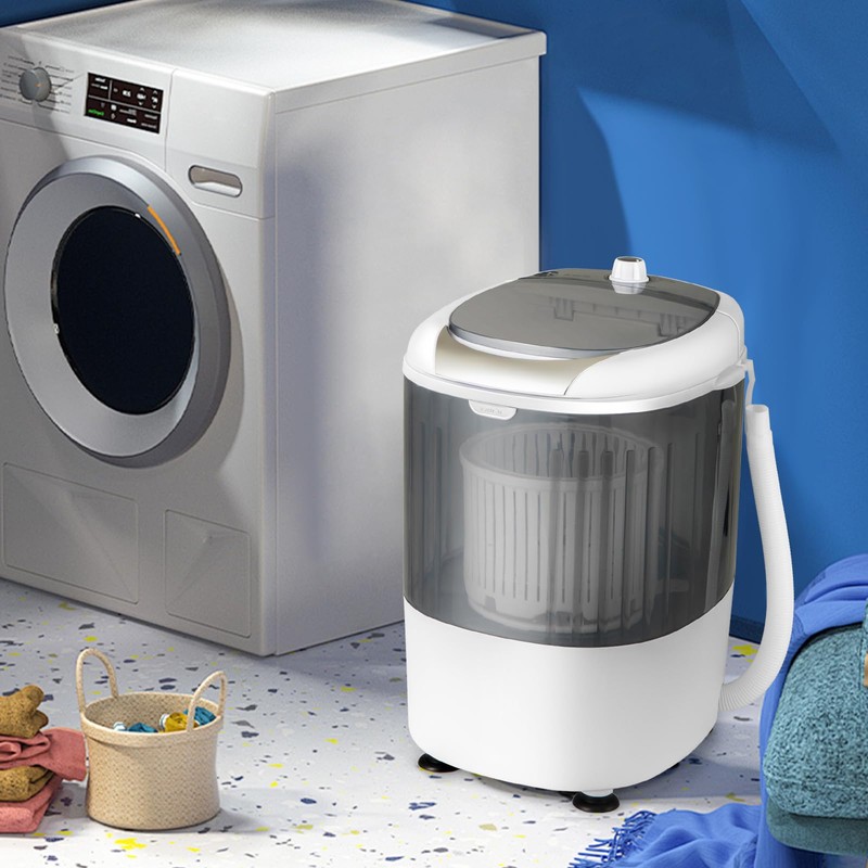 COSTWAY Mini Portable Washing Machine, 5.5 lbs Washing Capacity, Compact