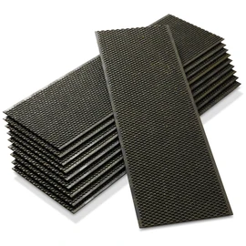 Honey Keeper 6" Bee Frame Foundations - Beeswax Coated Black Foundation Sheets for Medium Super Beehives, 10 Pack