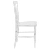 Flash Furniture Flash Elegance Napoleon Stacking Chair In Crystal Ice