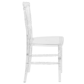 Flash Furniture Flash Elegance Napoleon Stacking Chair In Crystal Ice