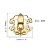 sourcing map Box Latch, Small Size Golden Decorative Hasp Jewelry