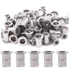 Hilitchi SAE Stainless Steel Rivet Nuts Threaded Insert Rivnuts (1/4-20“-(50PCS))