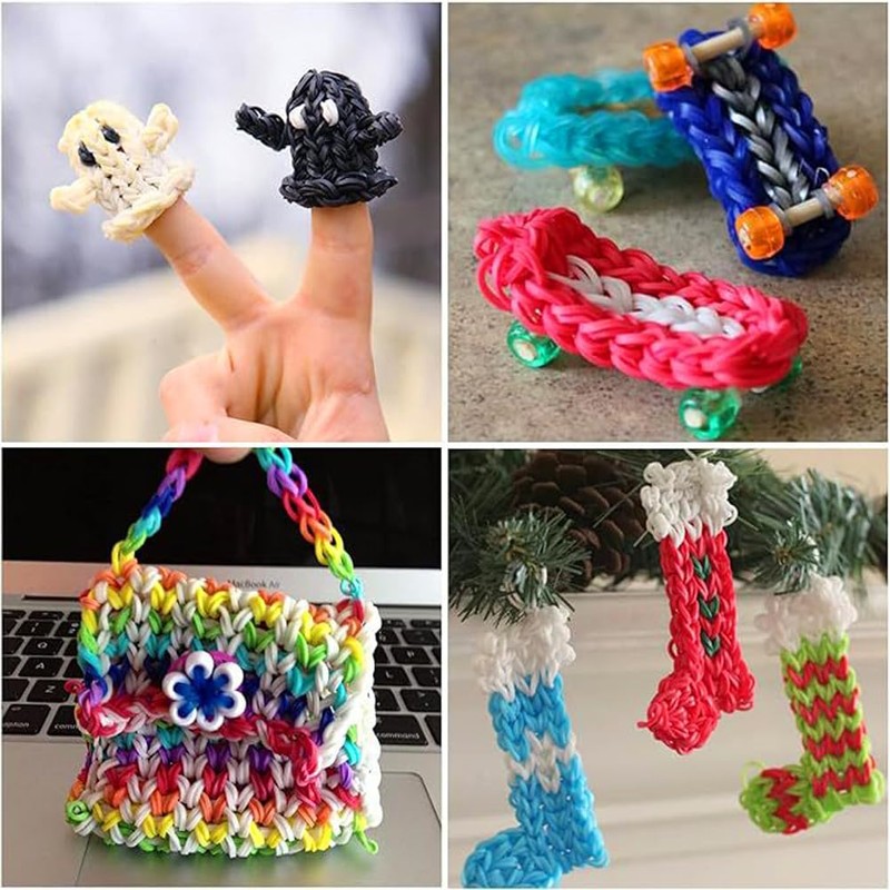 3000PCS Loom Rubber Bands Kit with 75 Clips,5 Hooks, Premium