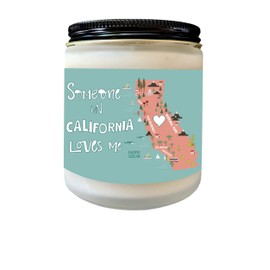 California Love Someone from California Loves Me Long Distance Gift Heart in California Gift