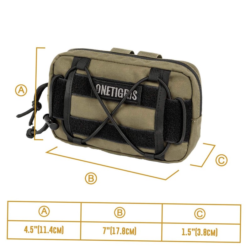 OneTigris Service Dog Vest Harness Saddle Bag Backpack Pouch, Emotional