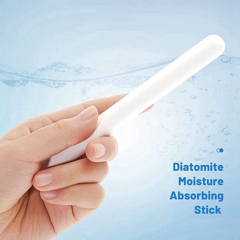 SUNCHSEN 4Pc Drying Rod Stick Diatomite Moisture Absorbing Stick Clean