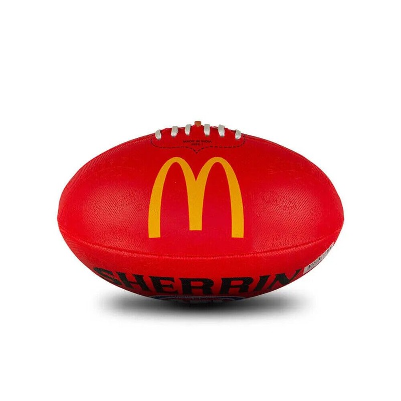 Sherrin AFL Replica All Surface Football, Red, Size 1