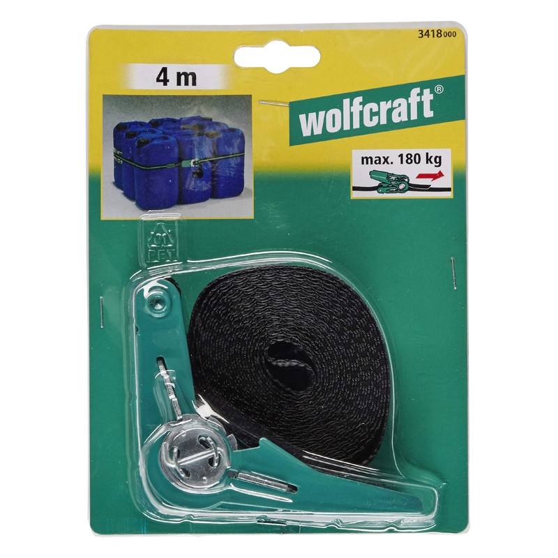 wolfcraft 3418000 1 Ratchet Strap Tensioner 180 kg / 4