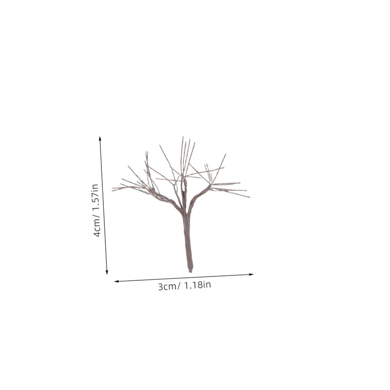 TOPPERFUN Miniature Landscape Tree Trunk 4cm Exquisite Model Branches Set