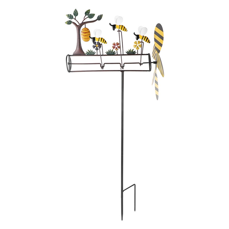 Three Little Bees Windmill Lovely Decorative Metal Bees Windmill for