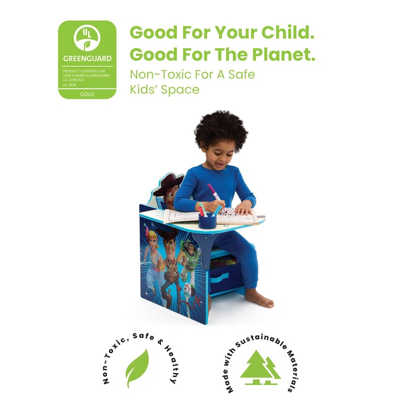 Delta Children Chair Desk with Storage Bin, Toy Story 4