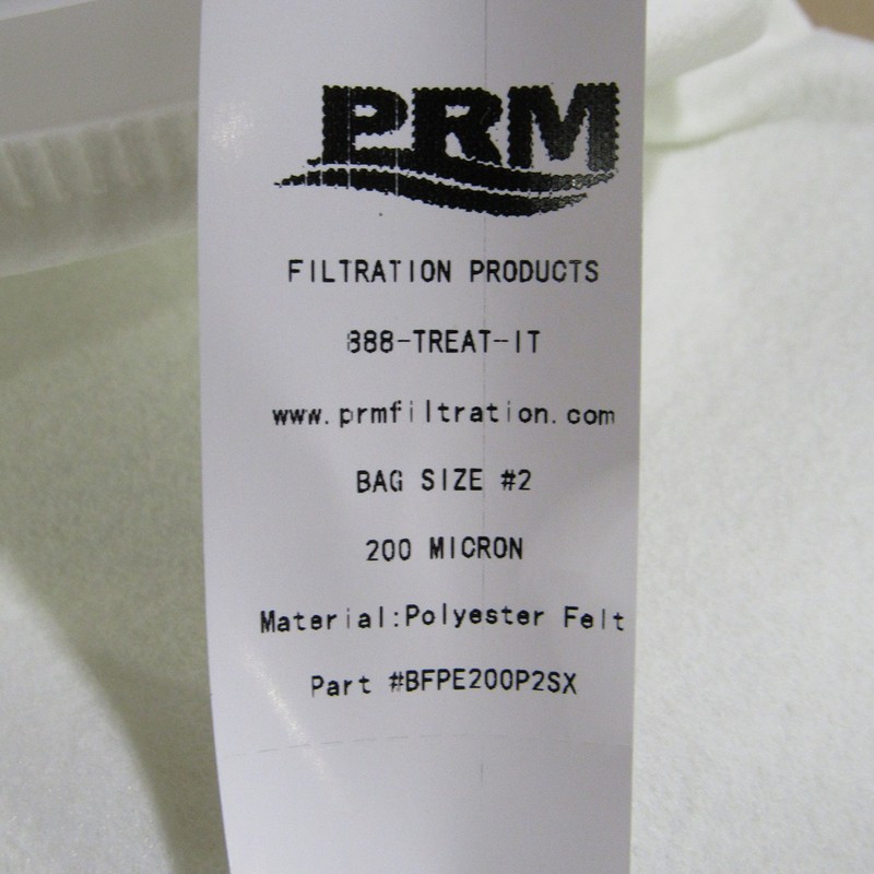 PRMFiltration #2 Polyester Felt Liquid Filter Bags – 200 Micron,
