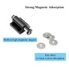 2Pcs Black Drawer Push to Open Catches with Fixing Screws,