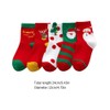 SOIMISS 5 Pairs Children's Christmas Socks Cotton Crew Socks Mid