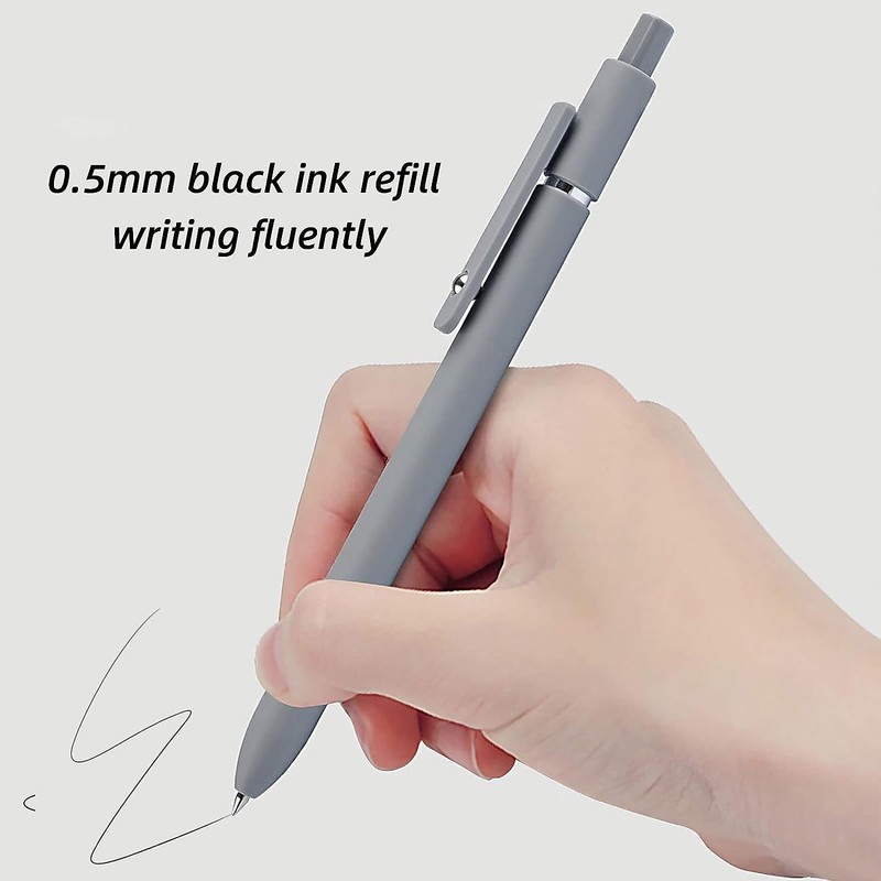 KAPASKI Gel Pens, 5 Pcs 0.5mm Japanese Black Ink Pens