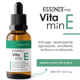 Natürliches Vitamin E-Öl, Tocopherol, 70 % hochkonzentriert, zum Verdünnen im Gesichtsserum, Anti-Falten-Creme, Produkte für Haare, Nägel und Nagelhaut. Antioxidans, Anti-Aging, Anti-Flecken,