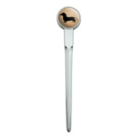 Dachshund Wiener Dog Classic Chrome Plated Metal Envelope Letter Opener Slitter