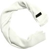 CJ Apparel White Solid Color Design Nepalese Shawl Seconds Scarf