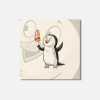 Unbranded Penguin With Ice Cream Animal 4'' X 4'' Square